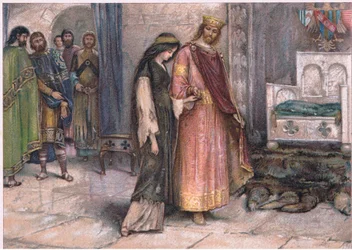 King Cophetha and the Beggar Maid, Illustration from Tennyson Pictures